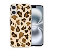 DiyGody Carcasa Protectora Compatible con iPhone 16 Plus 6,7 Pulgadas 2024, Funda de Silicona TPU Suave con Leopardo Brillante para Mujeres Hombre,Case Protectora de Teléfono Ultradelgada Antiarañazos
