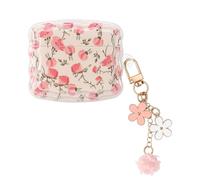 DiyGody - Funda compatible con AirPods 3 con colgante | Coque avec Joli Motif de Fleur Lys Rose pour femmes Étui Protection de TPU transparente Anti-polvo antigolpes