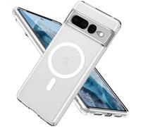 DiyGody Funda Magnética para Google Pixel 7 Pro 6.7 Pulgada con HaloLock, Imanes Incorporados Compatible con MagSafe,Carcasa Protectora Transparente de TPU Acrílico Resistente Antigolpes Anti-Arañazos