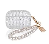 DiyGody Funda Protectora para Airpods Pro 2 Generación, Estuche de Diamante Sparkling con Llavero de Perlas para Mujer, Case Protección de TPU Ultrafino Antichoque Antiarañazos para Airpods Pro 2 2022