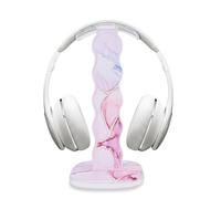 DiyGody Soporte para Auriculares & Cascos Universal en Mesa, Stand para Auriculares en Acrílico con Diseño de Marmol Rosa, Soporte Auriculares Compatible con AirPods MAX, Sony/Bose/Shure/Philips/AKG