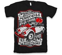 diyi Pennywise It Stephen King Film Movie Horror Sci Fi Comedy Action T Shirt Black Black(XX-Large)