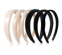 DiyJibb 6 diademas de terciopelo para mujer, suaves y cómodas, antideslizantes, ancho ajustable (0.6, 0.8, 1.2 pulgadas) con dos opciones de color, perfectas para el uso diario y ocasiones especiales