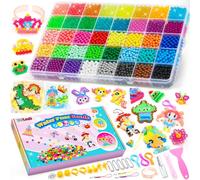 DIYLAND 5200 Abalorios Cuentas de Agua, Recambio Bolitas de Abalorios Cuentas de Agua, Perlas Mágicas en Aerosol en 40 Colores Juego Manualidades para Niños, Artes Educativas y Artesanías