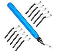 DIYLAND Herramienta de desbarbado universal, desbarbador de resina, 10 Cuchillas de Manual con 4 tipos, desbarbador de cuchillas 360° para impresión 3d, metal, plástico, acero, aluminio, cobre