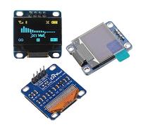 DIYmalls 0,96 pulgadas OLED pantalla Módulo I2C 128x64 Driver 1306 Address 0x3C 3.3V-5V amarillo+azul para Arduino 2560 Nano ESP8266 ESP32 Development Board (paquete de 3)