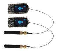DIYmalls Placa de desarrollo ESP32 LoRa 32 V4 de 868 MHz + antena LoRa de 868 MHz para Meshtastic IOT LoraWan Gateway compatible con Heltec LoRa32 V3 Dev Board (2 unidades)