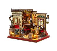 Diymnhaus - Kit de casa de muñecas en miniatura, modelo de construcción de taberna, kit de montaje para adultos, escala 1:24 con kit de muebles, rompecabezas de madera, manualidades, decoración del