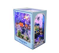 Diymnhaus - Kit de casa de muñecas en miniatura para bricolaje, mundo submarino, modelo arquitectónico en miniatura, kit de montaje para adultos, rompecabezas de madera 3D, kit de sujetalibros