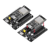 Diymore 2 unids ESP32 WROOM Tipo C Placa de Desarrollo,NodeMcu ESP32 Wroom WLAN WiFi Bluetooth CH340 Chip 30Pin Breakout Board Placa de ExpansiónBreakout Board