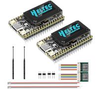 diymore 2PCS Placa de Desarrollo ESP32 Lora V4 con módulo GPS, Arquitectura ESP32 S3 Lora Mejorada, Flash de 16 MB, Antenas de 863-928 MHz, Compatible con GPS y energía Solar para Arduino