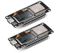 Diymore 2PCS Placas de Desarrollo para ESP32 con Pantalla OLED Tipo C Dual Core IOT Board 240 MHz Bluetooth WiFi Módulo CH340