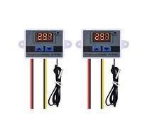 Diymore Controlador de Temperatura Digital,DC12V Módulo de Controlador de Temperatura del Termostato W3001 con Sensor(2PCS)