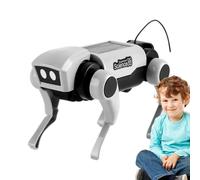 Diys Robot Dog Kit - juguete para mascotas robótica con energía solar | montaje perros mecánicos educación STEM, proyectos de aprendizaje de ciencias creativas, modelo t