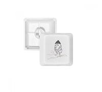 DIYthinker A Mano Alzada Teclas Cabeza Búho Pbt Bosquejo para Teclado Mecánico Blanco OEM No Marca De Impresión