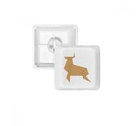 DIYthinker Abstractos Ciervos Origami Teclas Patrón De Pbt Navidad para Teclado Mecánico Blanco OEM Sin Marca De Impresión