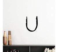 DIYthinker Alfabeto Griego Upsilon Silueta Silueta Negro Desprendibles De La Pared Calcomanías Etiqueta Engomada Del Arte Diy Del Papel Pintado Mural Para Calcomanía Sala De Luz Verde 30Cm