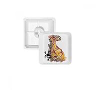DIYthinker Animales Pavo Real Teclas De Colores Arte Silueta Pbt para Teclado Mecánico Blanco OEM No Marca De Impresión