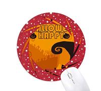 DIYthinker árbol Feliz el temor a los Fantasmas de Halloween Wheel Mouse Pad de Goma roja Redonda