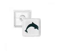 DIYthinker Azul Océano Salto Dócil Teclas Delfines Pbt para Teclado Mecánico Blanco OEM Sin Marca De Impresión