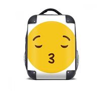 DIYthinker Besar Amor Amarillo Lindo del Hombro Online Chat Estuche rígido de Transportar a los niños Mochila 15" Regalo