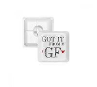 DIYthinker BF para Lo DIO Mi GF Teclas Novio Pbt para Teclado Mecánico Blanco OEM Sin Marca De Impresión