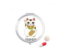 DIYthinker caso de la píldora del recorrido del bolsillo - medicina caja de almacenamiento de drogas regalo espejo dispensador