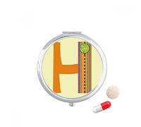 DIYthinker caso de la píldora del recorrido del bolsillo - medicina caja de almacenamiento de drogas regalo espejo dispensador