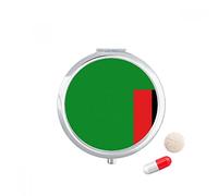 DIYthinker caso de la píldora del recorrido del bolsillo - medicina caja de almacenamiento de drogas regalo espejo dispensador