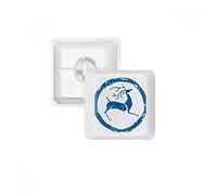 DIYthinker Ciervos Animal De La Historieta Teclas Azul Pbt para Teclado Mecánico Blanco OEM Sin Marca De Impresión