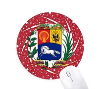 DIYthinker Ciudad del Vaticano Europa Emblema Nacional Wheel Mouse Pad de Goma roja Redonda