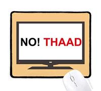 DIYthinker contra la Guerra contra THAAD pacifismo Mouse Pad Alfombrilla de Goma Antideslizante Juego Oficina