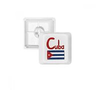 DIYthinker Cuba Bandera Nacional Azul Rojo Teclas Patrón De Pbt para Teclado Mecánico Blanco OEM Sin Marca De Impresión
