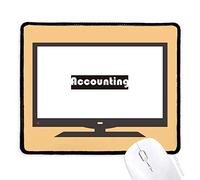 DIYthinker Curso Contabilidad Negro y Grandes Mouse Pad Alfombrilla de Goma Antideslizante Juego Oficina