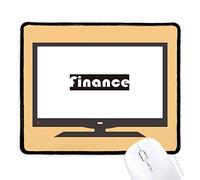 DIYthinker Curso Finanzas Negros y Grandes Mouse Pad Alfombrilla de Goma Antideslizante Juego Oficina