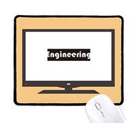 DIYthinker Curso ingeniería Negros y Grandes Mouse Pad Alfombrilla de Goma Antideslizante Juego Oficina