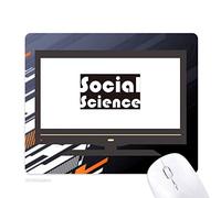 DIYthinker Curso la Ciencia Social Negros y Grandes Juego de computadora de Oficina de Goma Antideslizante Mousepad