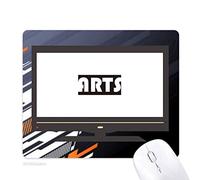 DIYthinker Curso y Grandes Sola Palabra Arts Black Juego de computadora de Oficina de Goma Antideslizante Mousepad