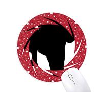 DIYthinker El Kung fu Shaolin de China, Arte marcial Chino Wheel Mouse Pad de Goma roja Redonda