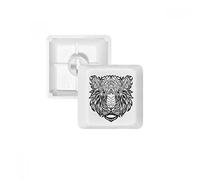 DIYthinker Fuertes Animales León Teclas Bosquejo Retrato Pbt para Teclado Mecánico Blanco OEM No Marca De Impresión