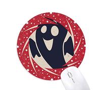 DIYthinker Halloween demacrado Little Devil Wheel Mouse Pad de Goma roja Redonda
