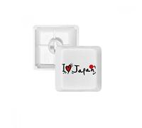 DIYthinker I Love Japan Palabra Bandera del Corazón Ilustración Amor Teclas De Teclado Mecánico Pbt Blanco OEM Sin Marca De Impresión