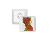 DIYthinker Ilustración Mujeres Negro Africana Atractiva Teclas Pbt Aborígenes para Teclado Mecánico Blanco OEM Sin Marca De Impresión