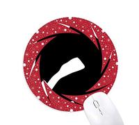 DIYthinker Kung fu Shaolin de China de la Cultura China. Wheel Mouse Pad de Goma roja Redonda