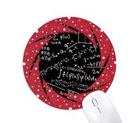 DIYthinker La búsqueda de fórmulas de cálculo de los límites de la Ciencia de la Figura Wheel Mouse Pad de Goma roja Redonda