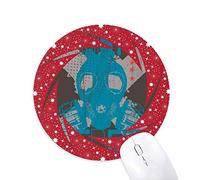 DIYthinker La revolución Urbana Rebeldes máscara de Gas Wheel Mouse Pad de Goma roja Redonda