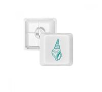 DIYthinker La Vida Marina Caracol Azul Ilustración Teclas Pbt para Teclado Mecánico Blanco OEM Sin Marca De Impresión