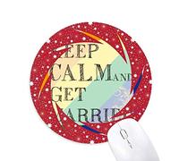 DIYthinker LGBT Rainbow Flag Casarse Wheel Mouse Pad de Goma roja Redonda