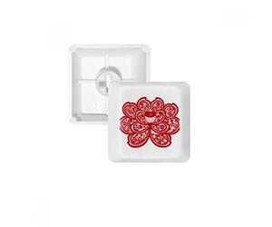 DIYthinker Lotus Chinese Teclas Pbt Papel Flor Cortada Animales del Zodiaco para Teclado Mecánico Blanco OEM Sin Marca De Impresión