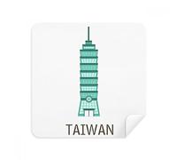 DIYthinker Lugares Taiwán 101 Inmueble Viajes Vidrios paño de Limpieza para la Pantalla del teléfono Limpiador Tela del Ante 2pcs